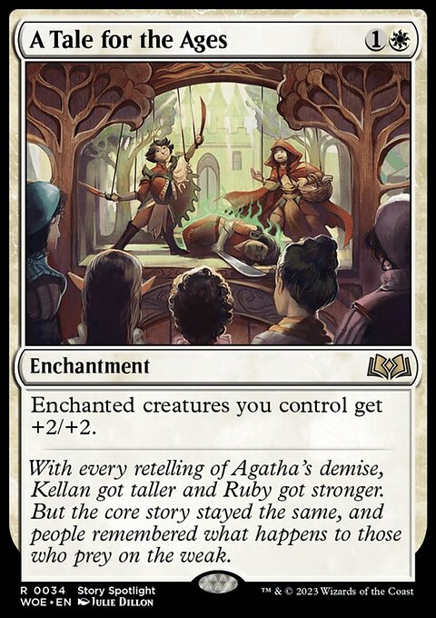 A Tale for the Ages, Wilds of Eldraine #34, Magic: The Gathering card
