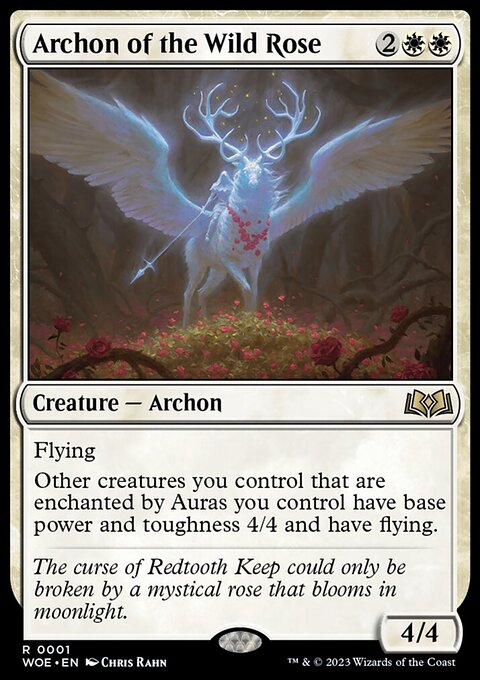 Archon of the Wild Rose, Wilds of Eldraine #1, Magic: The Gathering card