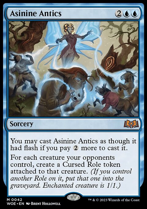 Asinine Antics, Wilds of Eldraine #42, Magic: The Gathering card