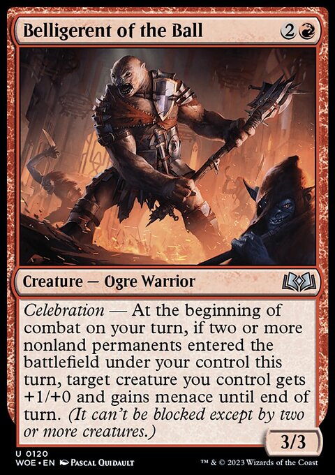 Belligerent of the Ball, Wilds of Eldraine #120, Magic: The Gathering card
