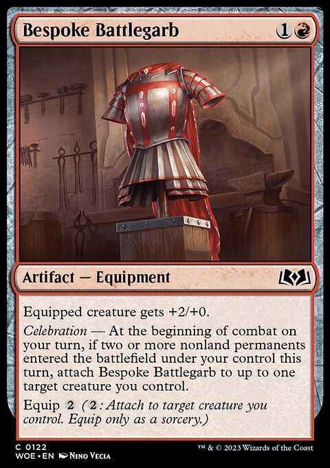 Bespoke Battlegarb, Wilds of Eldraine #122, Magic: The Gathering card