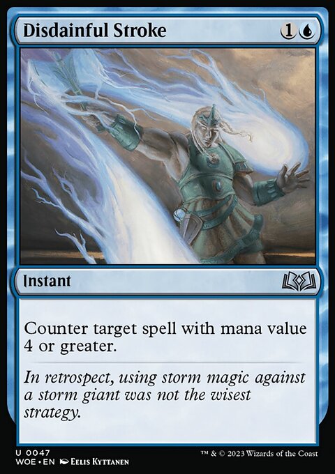 Disdainful Stroke, Wilds of Eldraine #47, Magic: The Gathering card