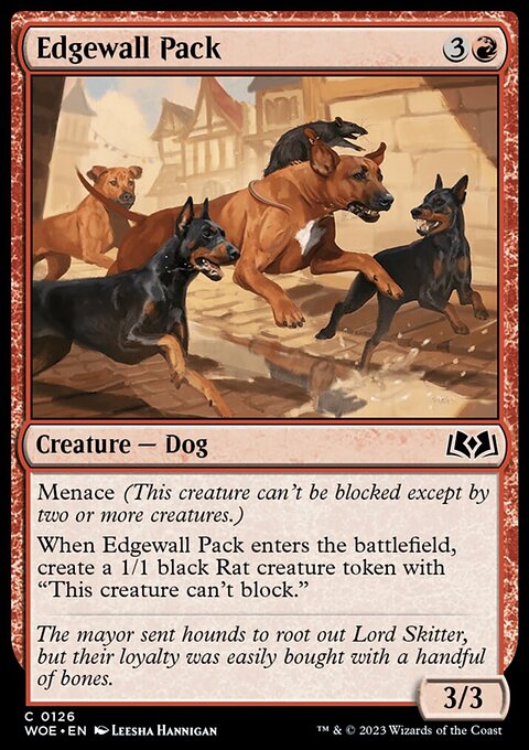 Edgewall Pack, Wilds of Eldraine #126, Magic: The Gathering card