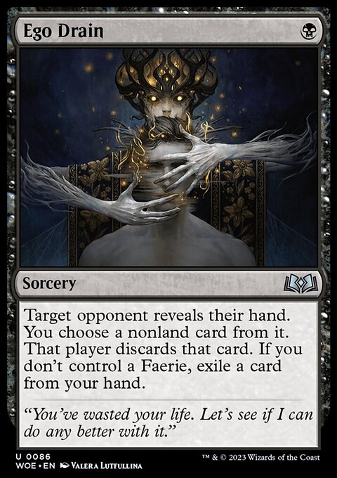 Ego Drain, Wilds of Eldraine #86, Magic: The Gathering card