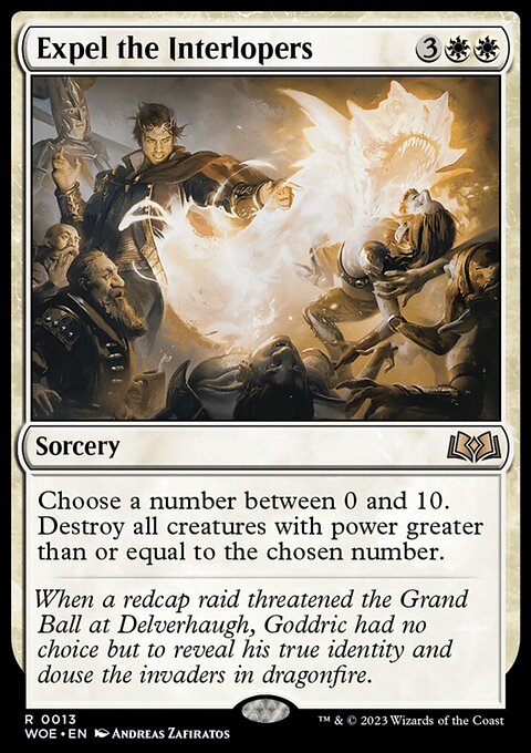 Expel the Interlopers, Wilds of Eldraine #13, Magic: The Gathering card