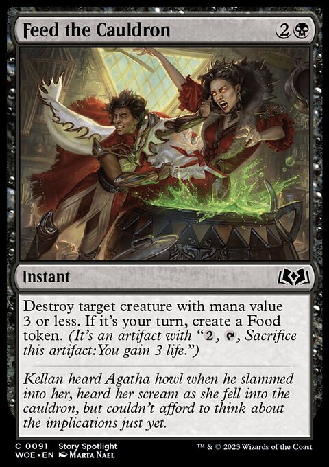 Feed the Cauldron, Wilds of Eldraine #91, Magic: The Gathering card