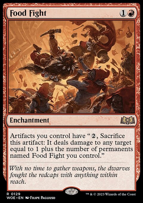 Food Fight, Wilds of Eldraine #129, Magic: The Gathering card