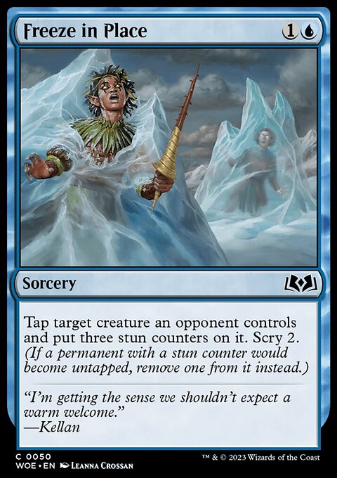Freeze in Place, Wilds of Eldraine #50, Magic: The Gathering card