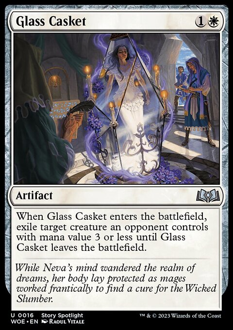 Glass Casket, Wilds of Eldraine #16, Magic: The Gathering card