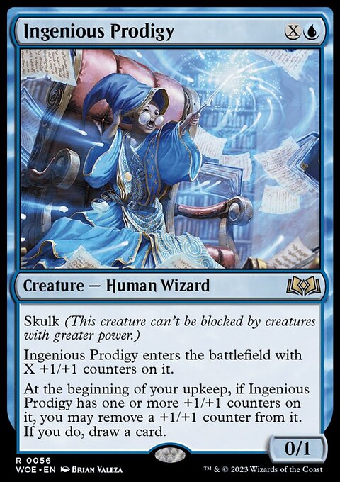 Ingenious Prodigy, Wilds of Eldraine #56, Magic: The Gathering card