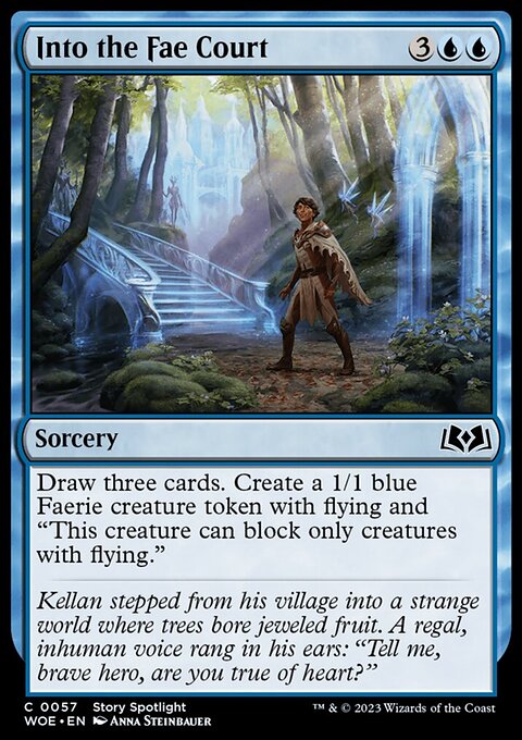 Into the Fae Court, Wilds of Eldraine #57, Magic: The Gathering card