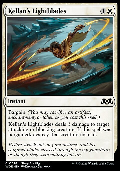 Kellan's Lightblades, Wilds of Eldraine #18, Magic: The Gathering card