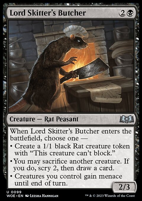 Lord Skitter's Butcher, Wilds of Eldraine #99, Magic: The Gathering card