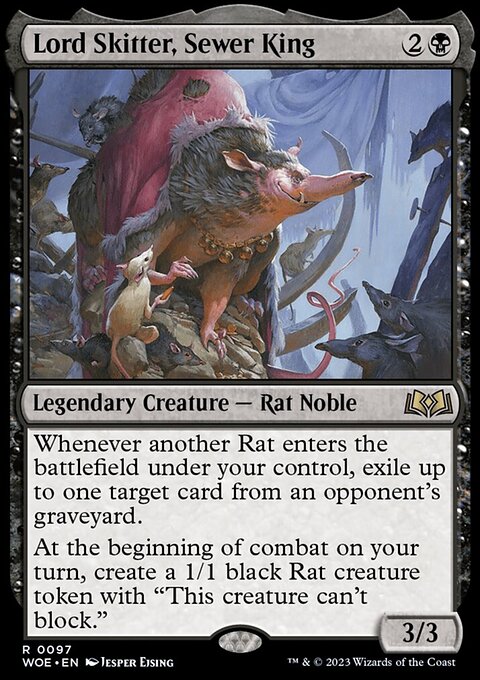 Lord Skitter, Sewer King, Wilds of Eldraine #97, Magic: The Gathering card