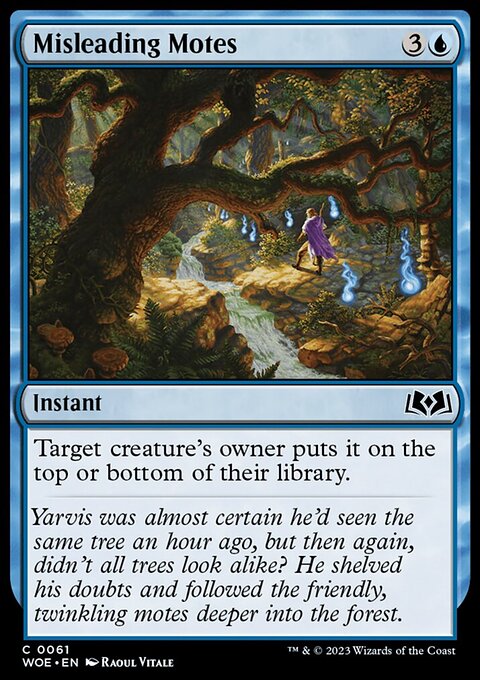Misleading Motes, Wilds of Eldraine #61, Magic: The Gathering card
