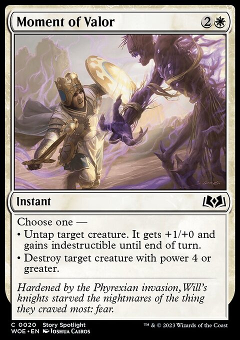 Moment of Valor, Wilds of Eldraine #20, Magic: The Gathering card