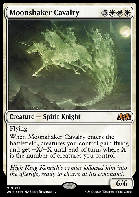 Moonshaker Cavalry, Wilds of Eldraine #21, Magic: The Gathering card