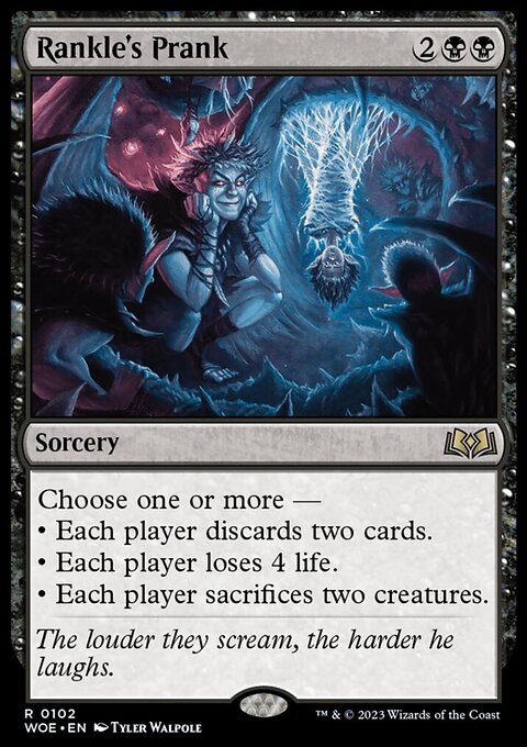 Rankle's Prank, Wilds of Eldraine #102, Magic: The Gathering card