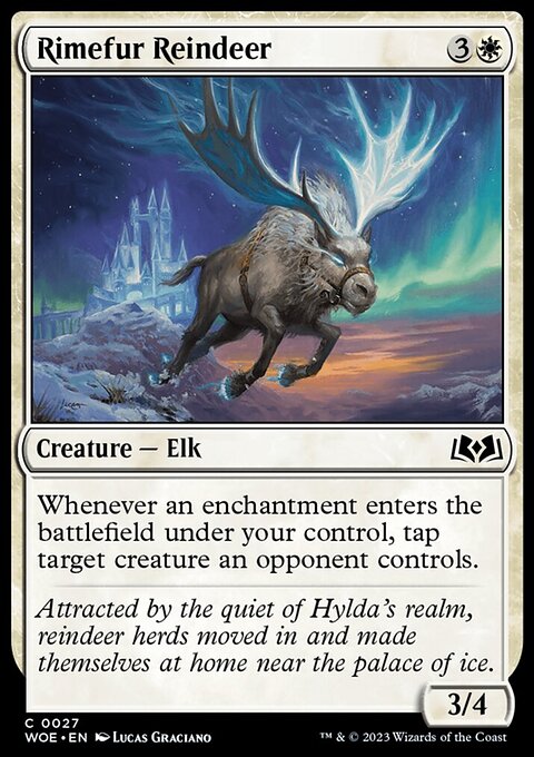 Rimefur Reindeer, Wilds of Eldraine #27, Magic: The Gathering card