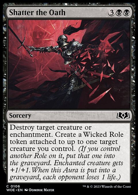 Shatter the Oath, Wilds of Eldraine #106, Magic: The Gathering card