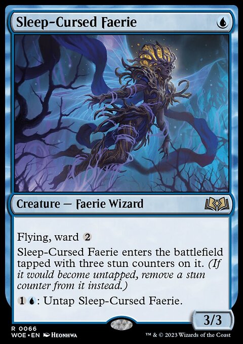 Sleep-Cursed Faerie, Wilds of Eldraine #66, Magic: The Gathering card