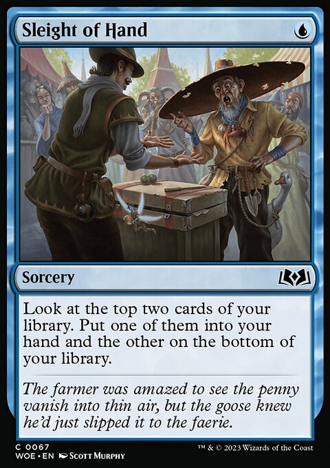Sleight of Hand, Wilds of Eldraine #67, Magic: The Gathering card