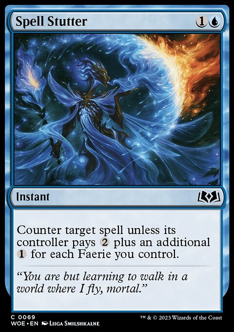 Spell Stutter, Wilds of Eldraine #69, Magic: The Gathering card