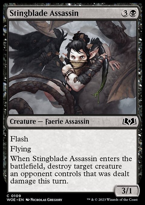 Stingblade Assassin, Wilds of Eldraine #109, Magic: The Gathering card