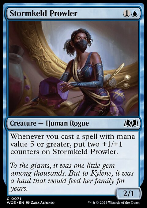 Stormkeld Prowler, Wilds of Eldraine #71, Magic: The Gathering card