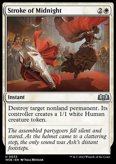 Stroke of Midnight, Wilds of Eldraine #33, Magic: The Gathering card