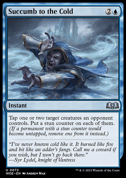 Succumb to the Cold, Wilds of Eldraine #72, Magic: The Gathering card