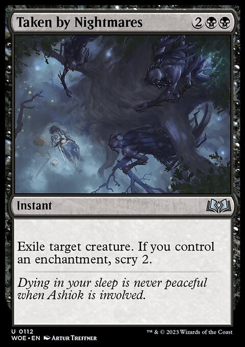 Taken by Nightmares, Wilds of Eldraine #112, Magic: The Gathering card