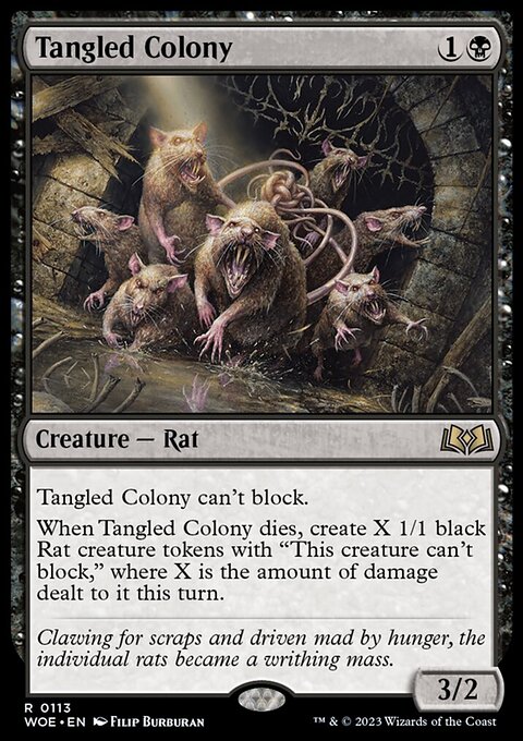 Tangled Colony, Wilds of Eldraine #113, Magic: The Gathering card