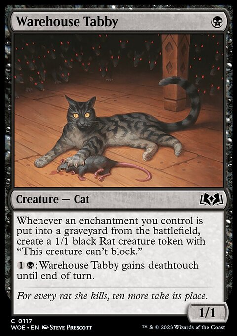 Warehouse Tabby, Wilds of Eldraine #117, Magic: The Gathering card