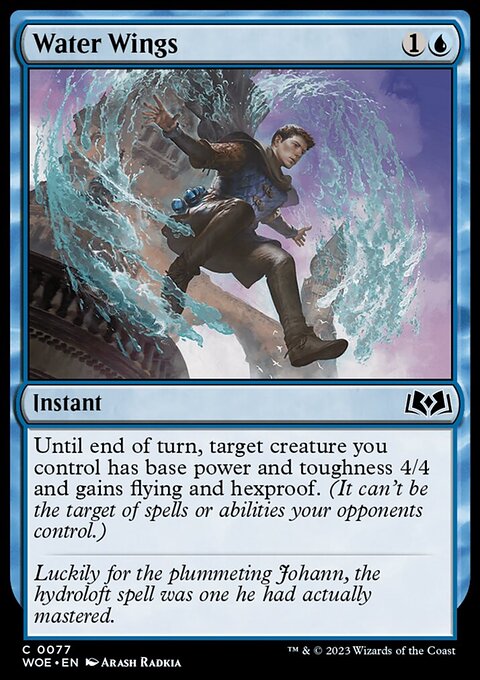 Water Wings, Wilds of Eldraine #77, Magic: The Gathering card