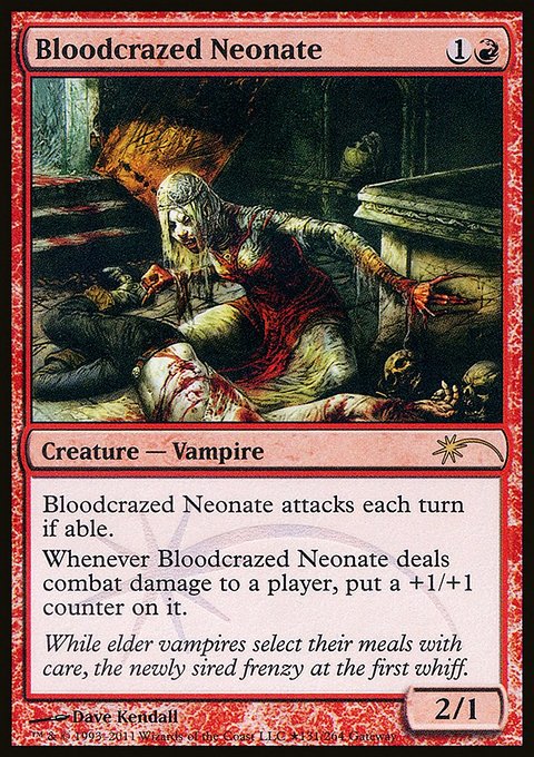 Bloodcrazed Neonate, Wizards Play Network 2011 #83, Magic: The Gathering card