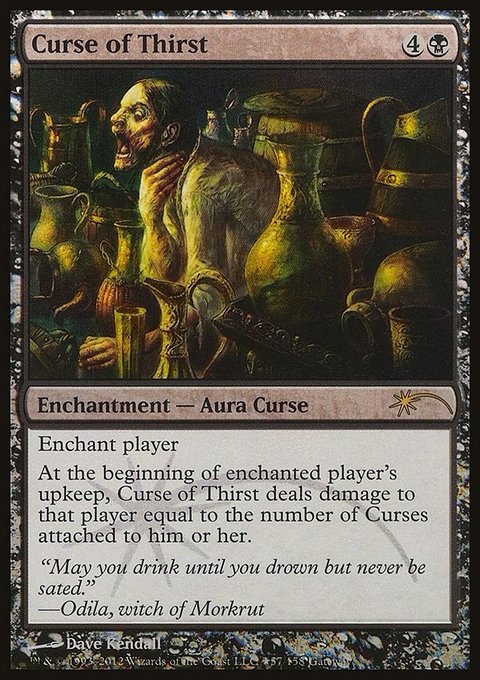 Curse of Thirst, Wizards Play Network 2012 #81, Magic: The Gathering card