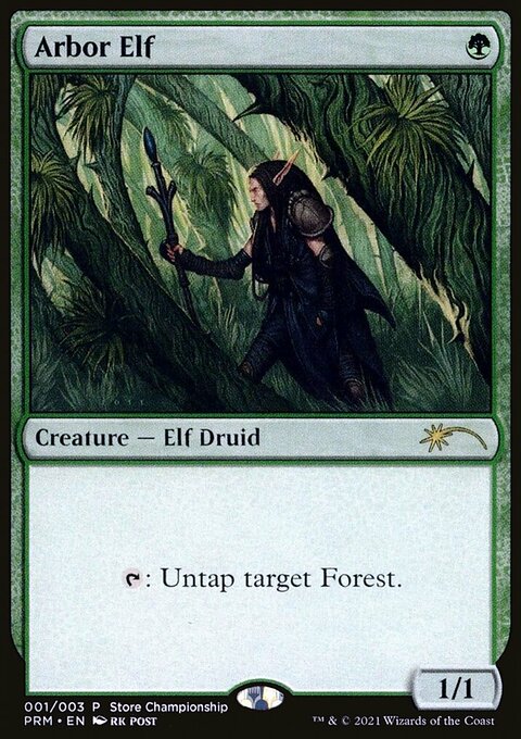 Arbor Elf, Wizards Play Network 2021 #1, Magic: The Gathering card