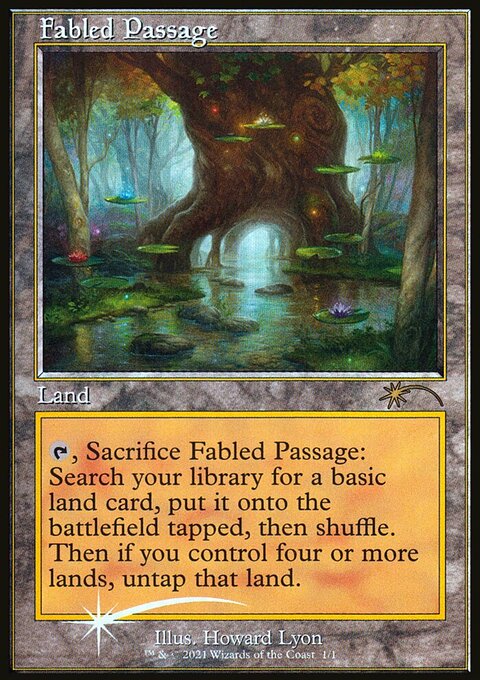 Fabled Passage, Wizards Play Network 2021 #4, Magic: The Gathering card