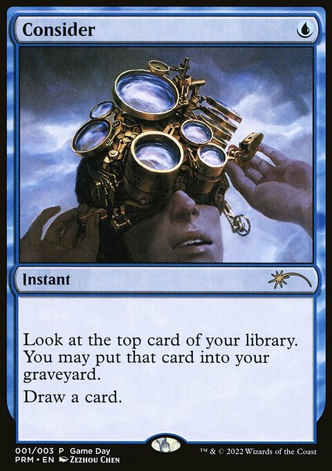 Consider, Wizards Play Network 2022 #1, Magic: The Gathering card