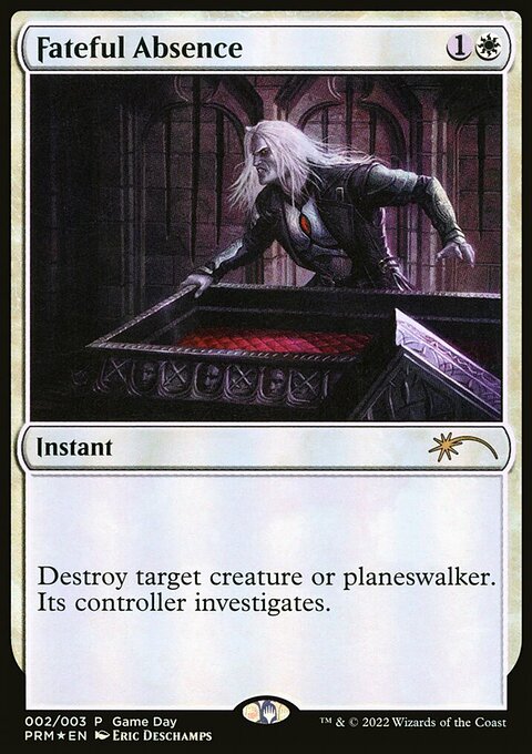 Fateful Absence, Wizards Play Network 2022 #2, Magic: The Gathering card