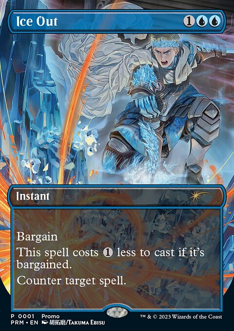 Ice Out, Wizards Play Network 2023 #7, Magic: The Gathering card