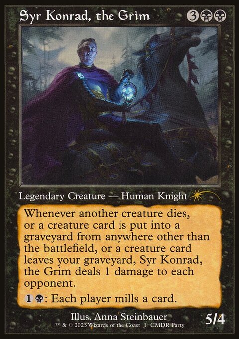 Syr Konrad, the Grim, Wizards Play Network 2023 #5, Magic: The Gathering card