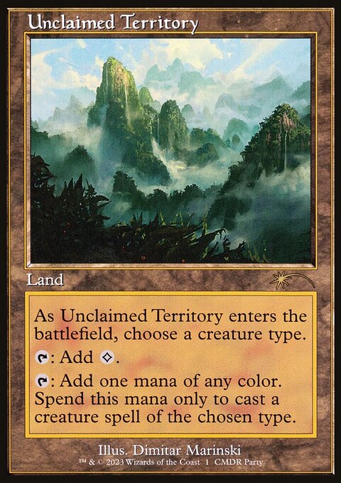 Unclaimed Territory, Wizards Play Network 2023 #11, Magic: The Gathering card