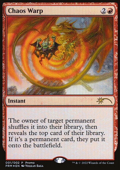 Chaos Warp, Wizards Play Network 2024 #7, Magic: The Gathering card