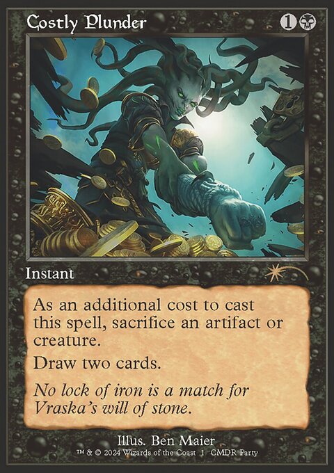 Costly Plunder, Wizards Play Network 2024 #14, Magic: The Gathering card
