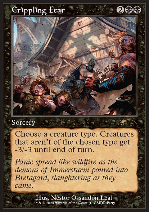 Crippling Fear, Wizards Play Network 2024 #17, Magic: The Gathering card