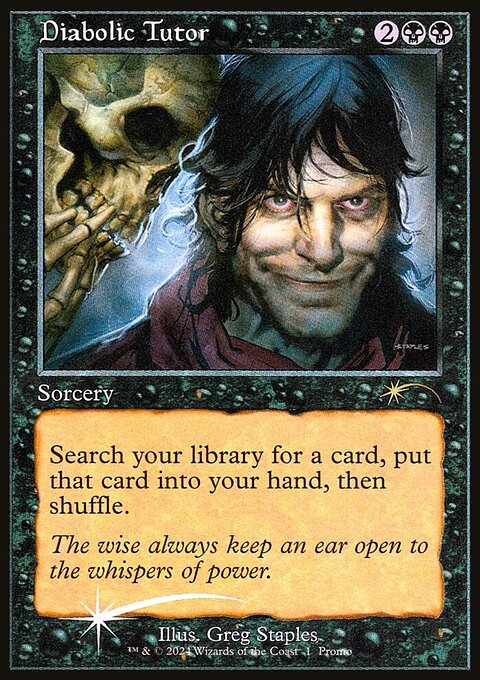 Diabolic Tutor, Wizards Play Network 2024 #13, Magic: The Gathering card