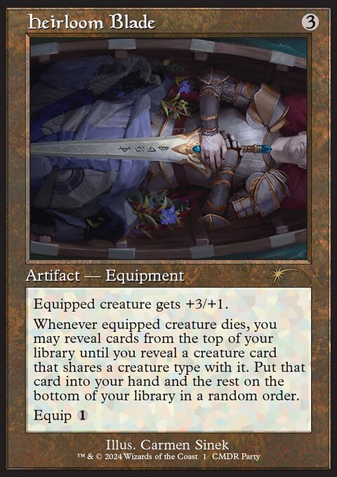 Heirloom Blade, Wizards Play Network 2024 #16, Magic: The Gathering card