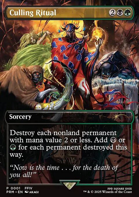 Culling Ritual, Wizards Play Network 2025 #4, Magic: The Gathering card